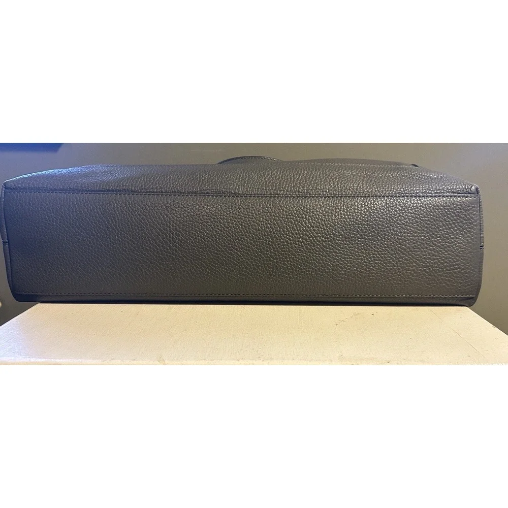 Coach Beckett Pocket Briefcase Pebble Leather NWT Utility Green Travel Purse Bag